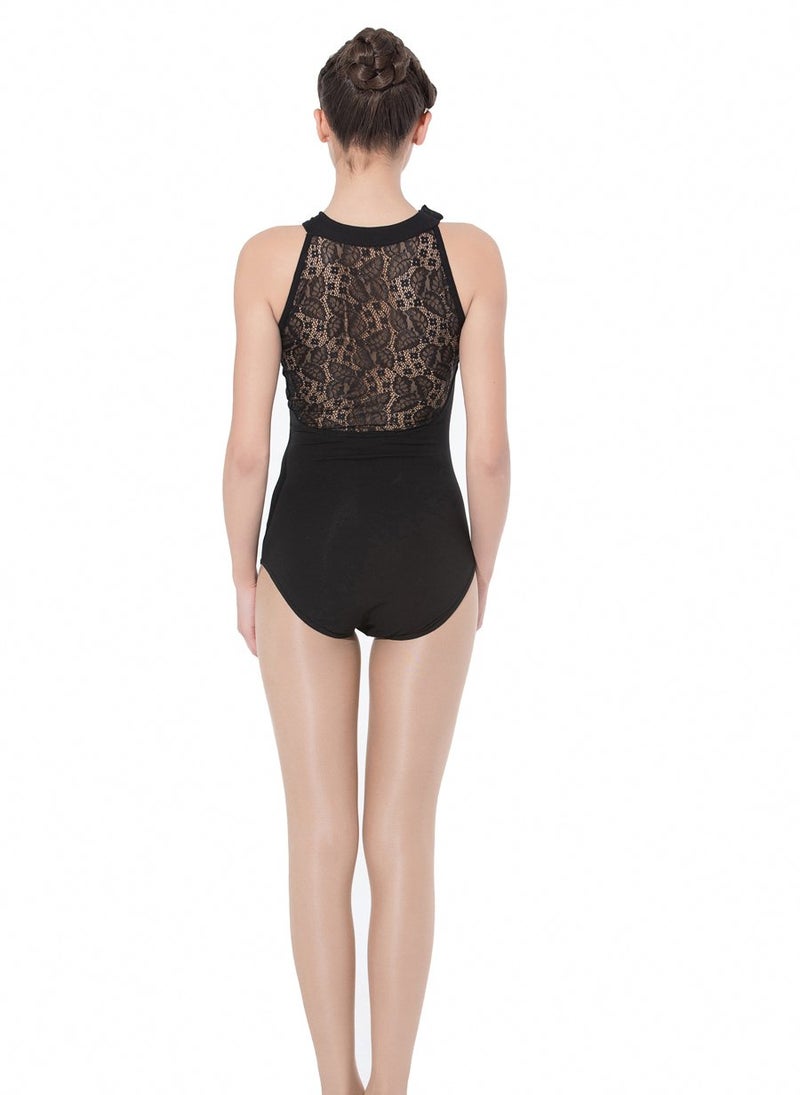 ModLatBal Women's Halter Neck Spandex Cotton Ballet Dance Gymnastics Leotard - Image 1